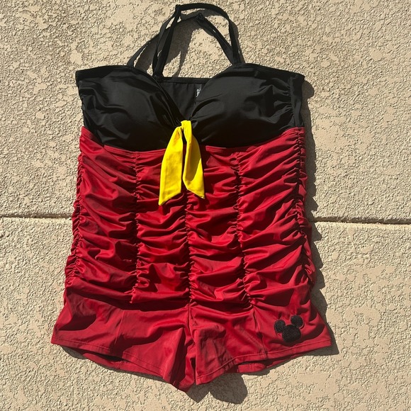 torrid Other - Torrid Disney Swimsuit Plus Size 3x Minnie Mickey Mouse One Piece Shorts Ruched